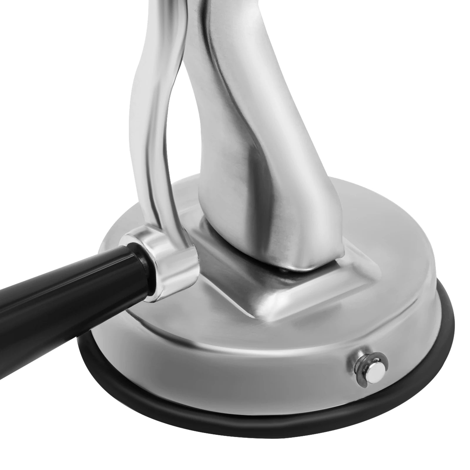 430 Stainless Steel Rotary Grater Manual Veggie Chopper 5 Sharp Blades Suction Cup Base Cutting for Variety Fruits Vegetables