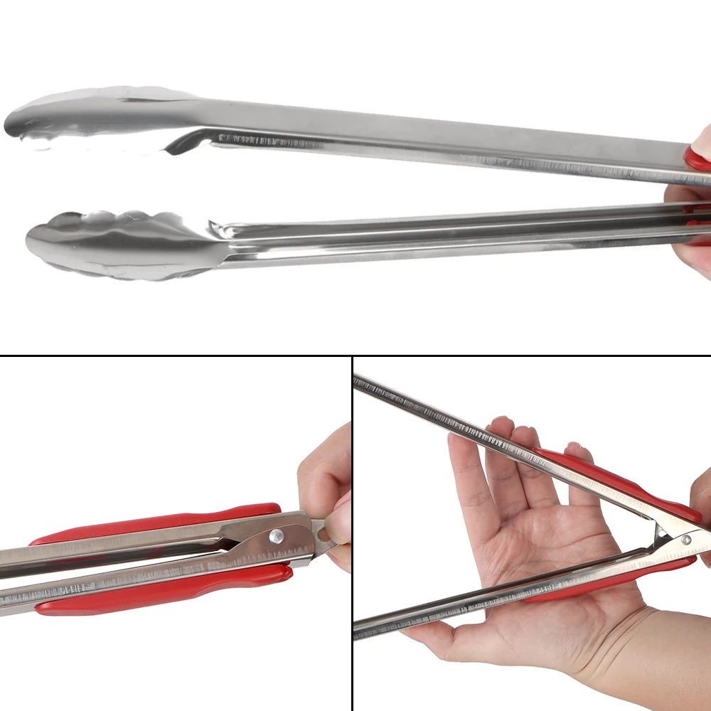 Kitchen Tools Cooking Tools Salad Food Clip BBQ Tongs Stainless Steel Grill Tools