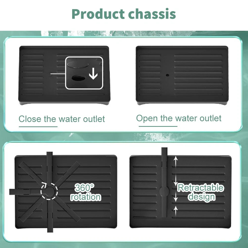 2 tier,dish drying rack,Cutlery rack with spout and draining tray,cutlery holder,cup holder,kitchen countertop storage rack