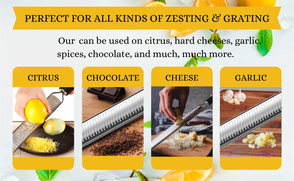 1pc Stainless Steel Wire Grater Plastic Anti Slip Handle Cheese Grater Garlic Fruit Grater Chocolate Lemon Grater Kitchen Gadget